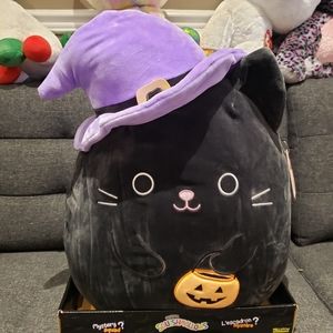 Squishmallow 16" New Black Cat Tick or Treat Calio